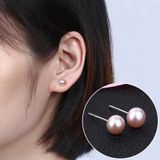  Bông tai ngọc trai chuôi bạc S925 nụ nhỏ xinh ngọc trai nuôi nước ngọt tự nhiên - E25335-3 - Màu trắng chuôi bạc 