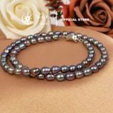  Vòng cổ ngọc trai lông công dáng xoài 5-6mm dài 41cm – Trang sức ngọc trai thanh lịch Stella Pearl N59302 