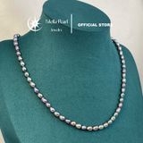  Vòng cổ ngọc trai lông công dáng xoài 5-6mm dài 41cm – Trang sức ngọc trai thanh lịch Stella Pearl N59302 