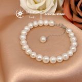  Vòng tay ngọc trai hạt 7–8mm dây khóa tăng đưa 4cm - Stella Pearl B512101 