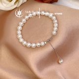  Vòng tay ngọc trai hạt 7–8mm dây khóa tăng đưa 4cm - Stella Pearl B512101 