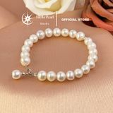  Vòng Tay Ngọc Trai 7–7.5mm Hạt Đều – Bi & Khoá Bạc S925 | Stella Pearl B56504 