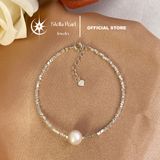  Vòng tay bạc 925 phối ngọc trai tròn 8mm - Stella Pearl B58204 