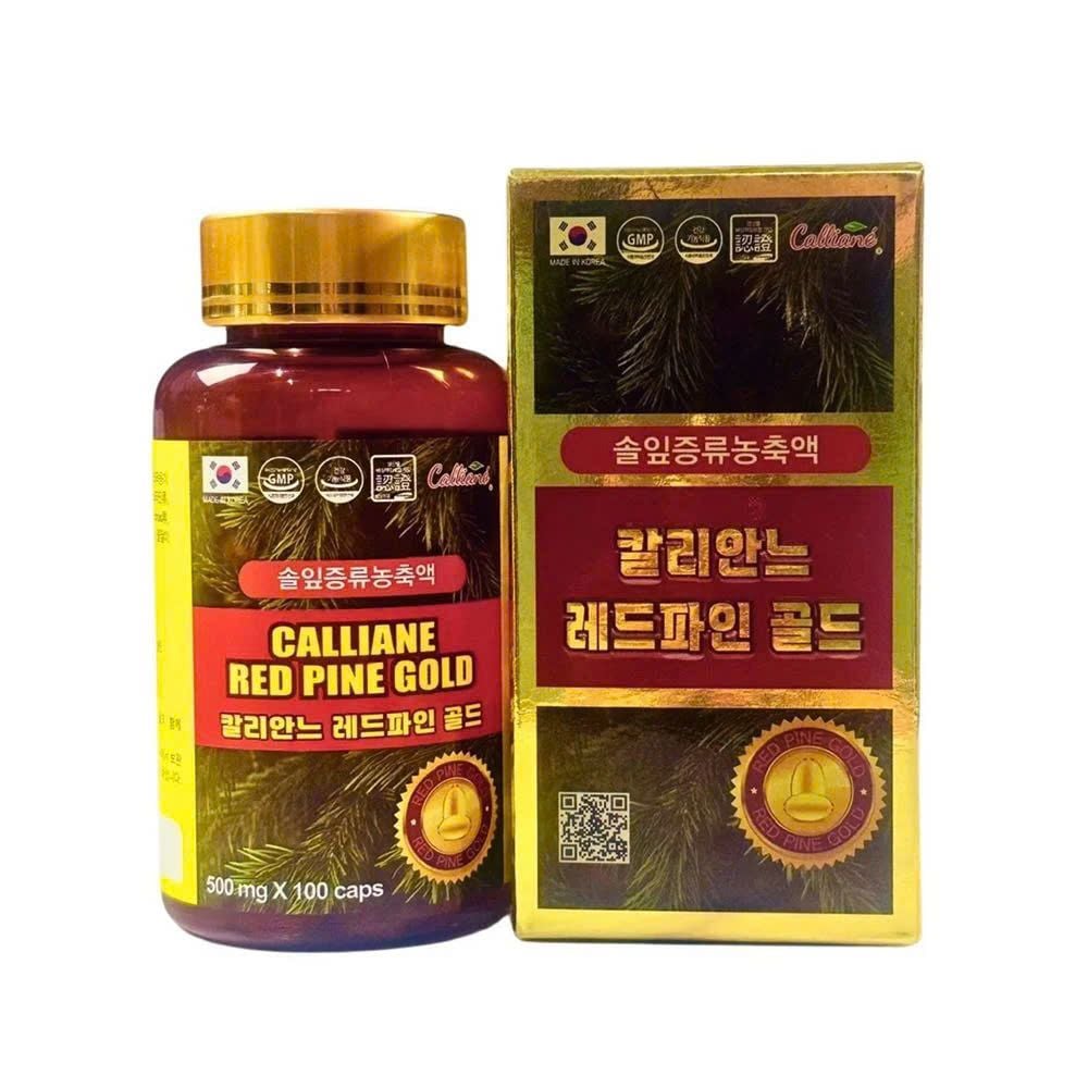 Tinh dầu thông đỏ Calliane Red Pine Gold 500mg hộp 100 viên