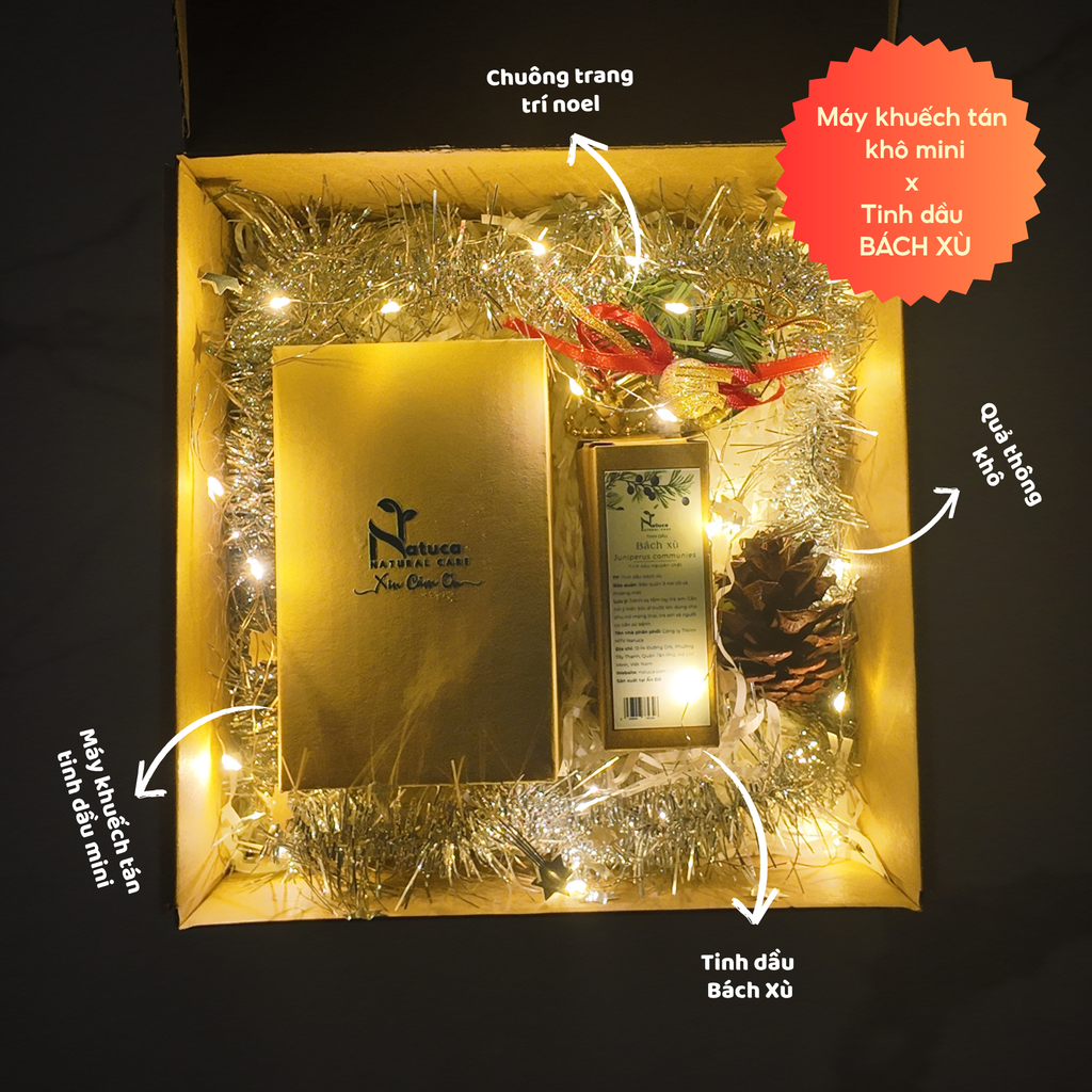 Set Quà Noel - Máy Khuếch Tán Kèm Tinh Dầu