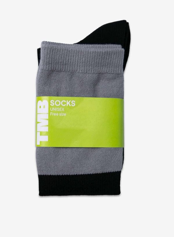 Vớ cổ cao 2 tầng NI SOCKS - SOC 0002 - Màu đen
