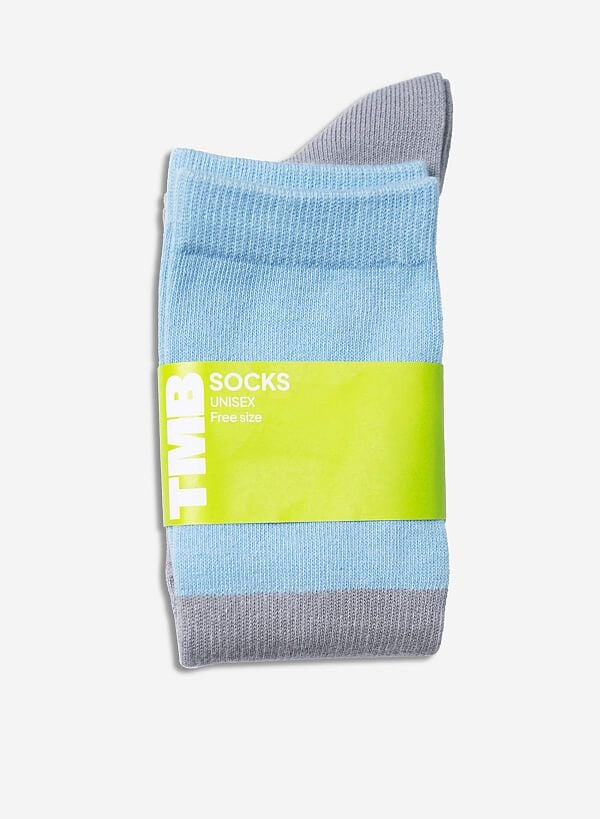 Vớ cổ cao 2 tầng NI SOCKS - SOC 0002 - Màu xám