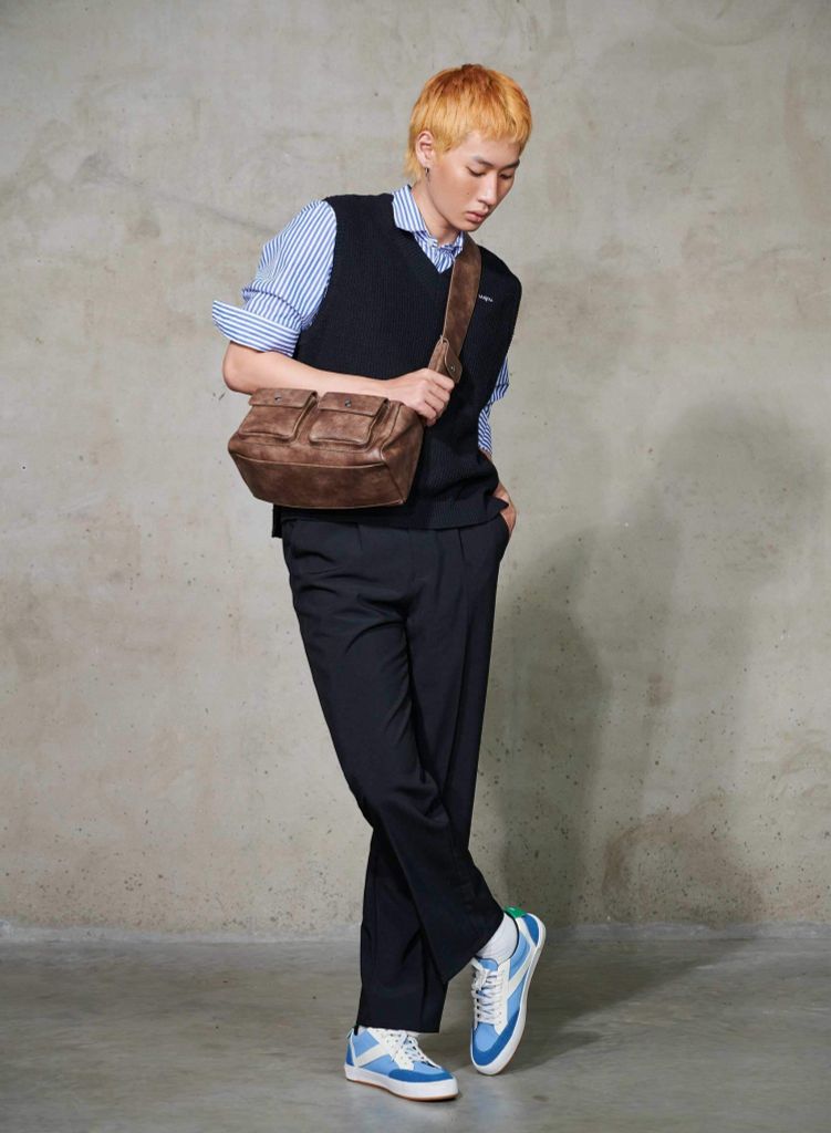 Giày thể thao lưu hóa V SNEAKER - SNK 0001 - Màu xanh dương