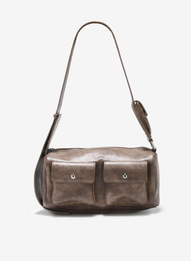 Túi hộp đeo vai TIN SHOULDER BAG - TMB 0005 - Màu nâu