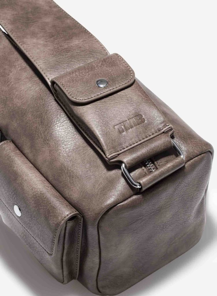 Túi hộp đeo vai TIN SHOULDER BAG - TMB 0005 - Màu nâu