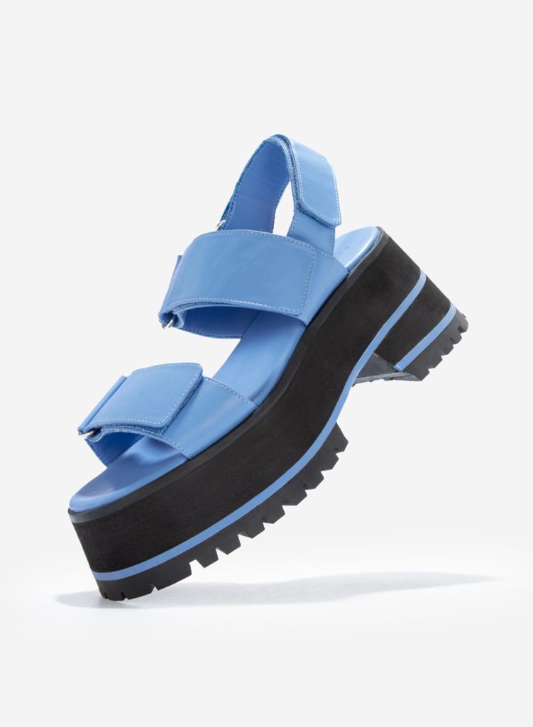 Giày sandal đế bánh mì HULK SANDAL PLATFORM - SDL 0001 - Màu xanh dương