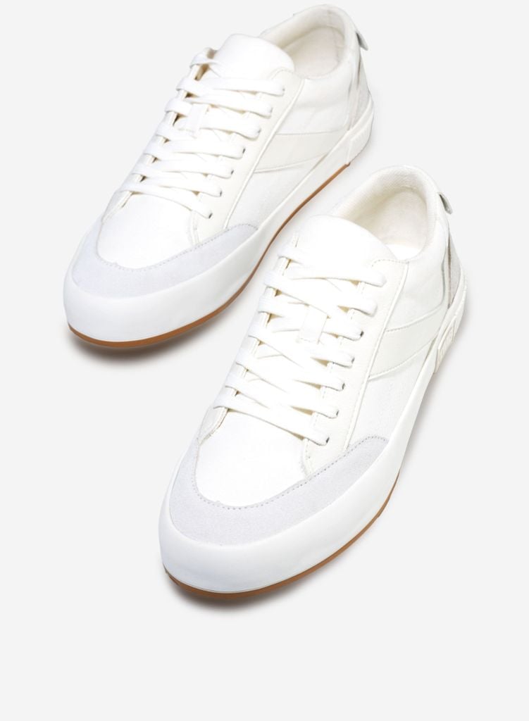 Giày thể thao lưu hóa V SNEAKER - SNK 0001 - Màu trắng