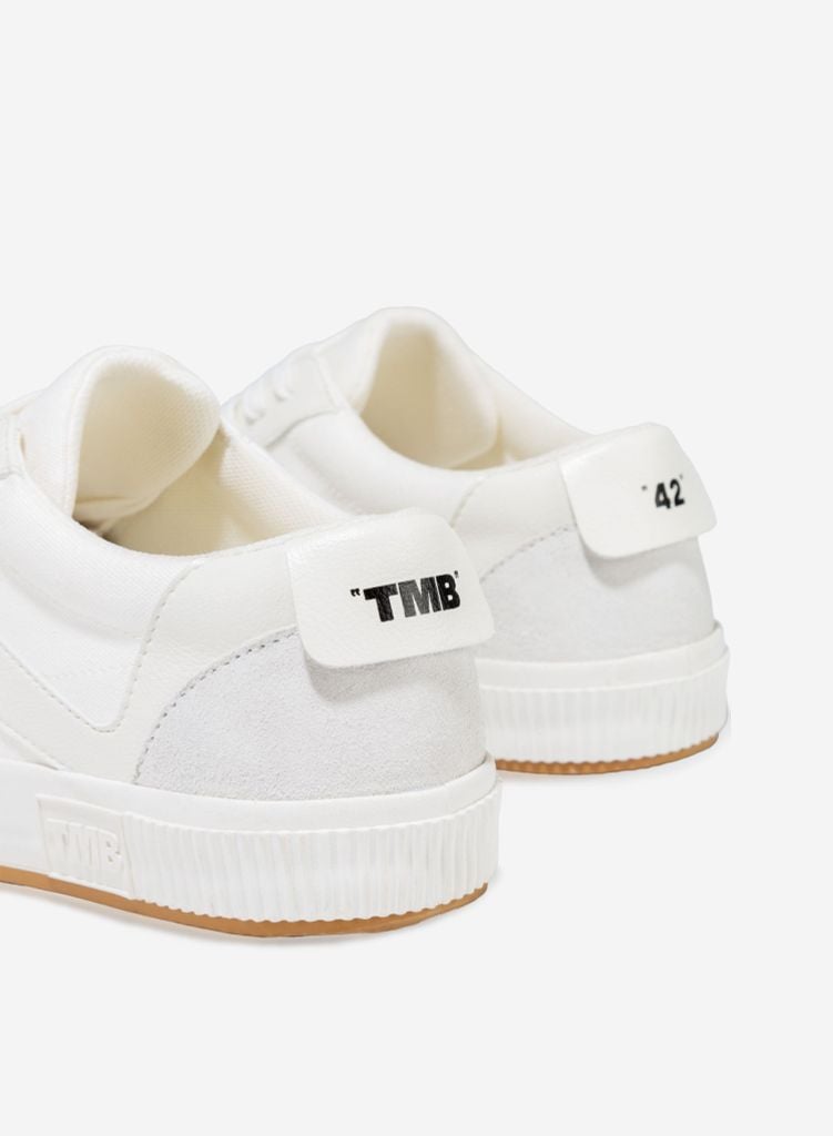 Giày thể thao lưu hóa V SNEAKER - SNK 0001 - Màu trắng