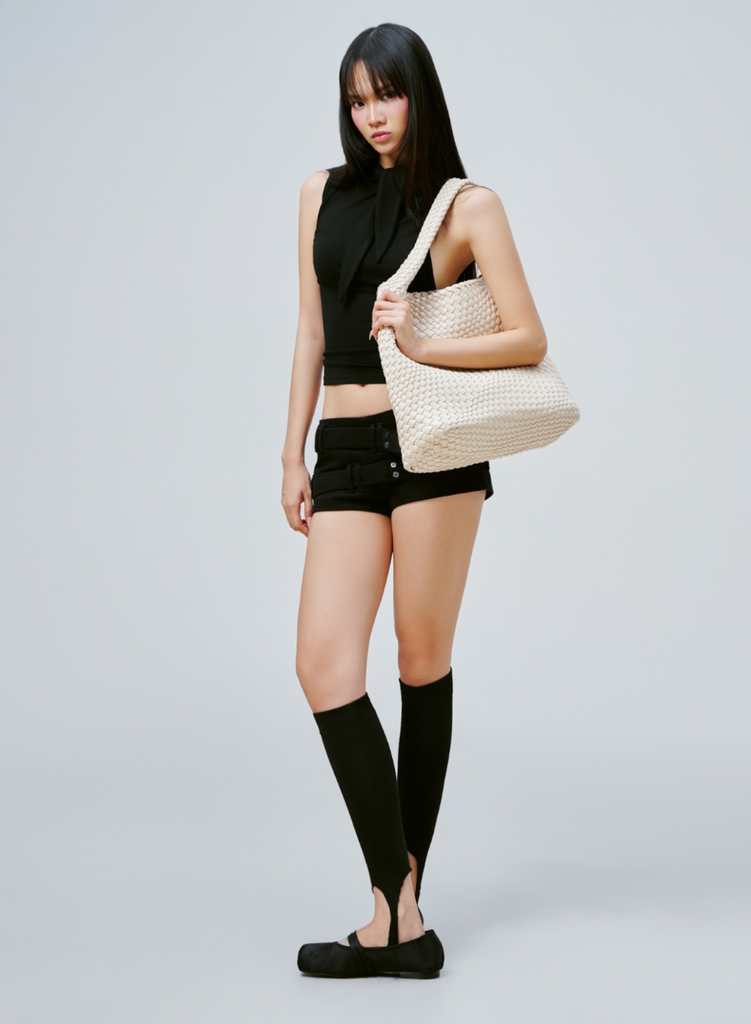 Giày búp bê vải LE CERRÉ BALLERINA màu đen BAL 0007 - TMB of Vascara