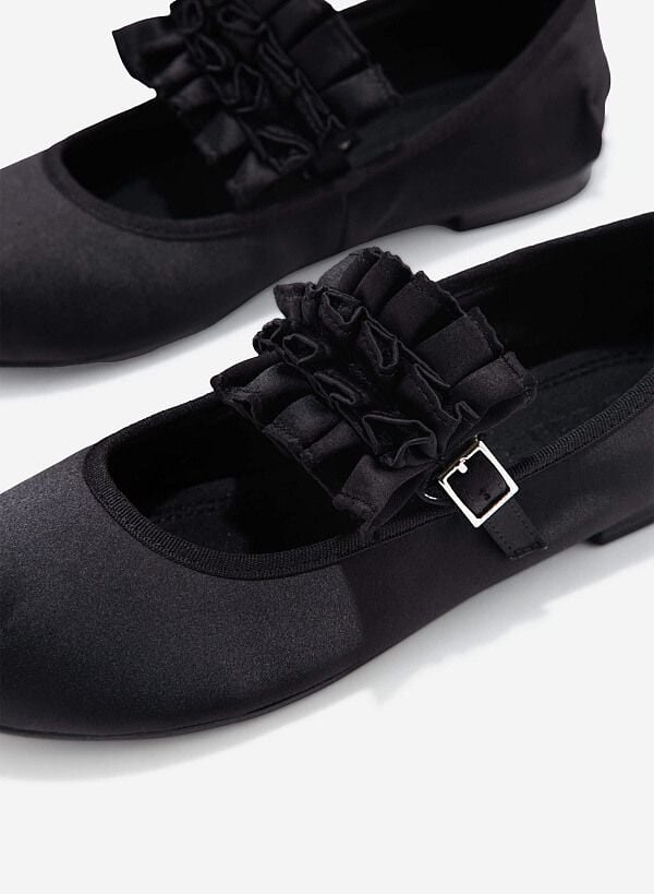 Kẹp quai trang trí BALLERINA RUFFLES CLIP - ACC 0001 - Màu đen