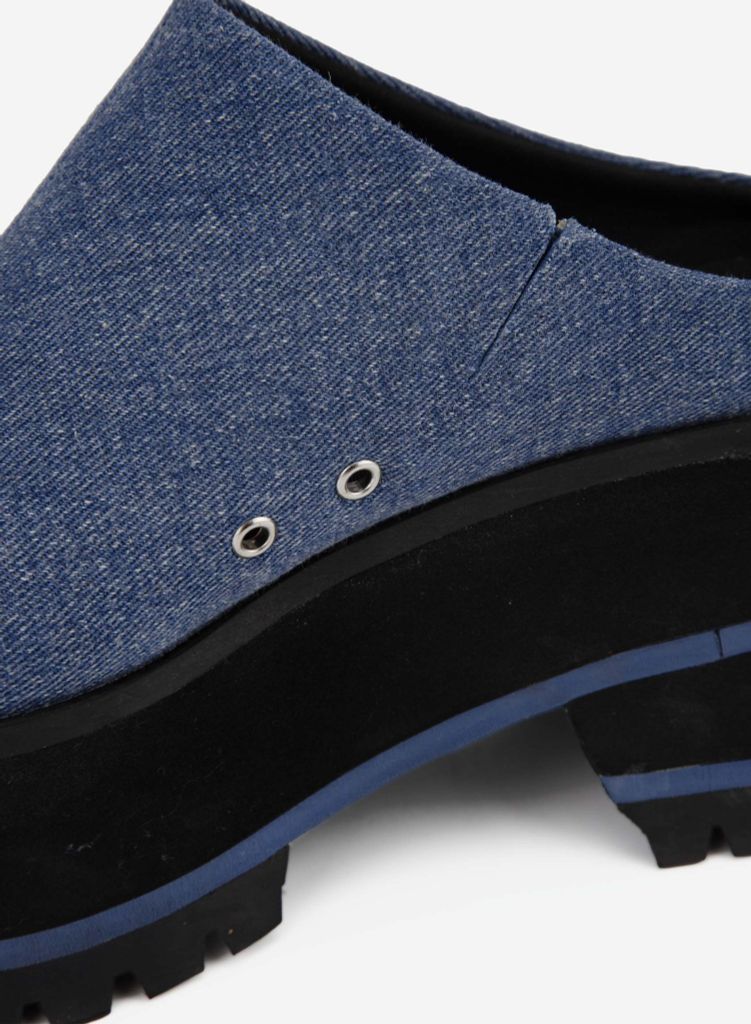 Giày sục Jeans đế bánh mì JEANS PLATFORM MULES - MUL 0001 - Màu xanh dương