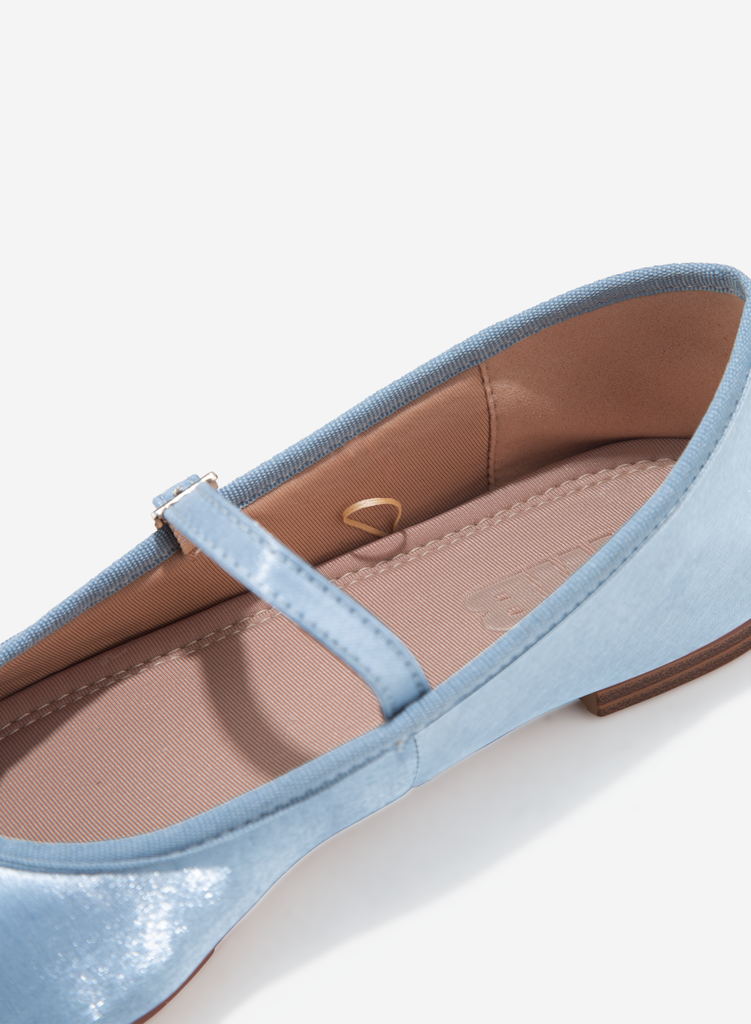 Giày búp bê vải FIORE BALLERINA - BAL 0001 - Màu xanh da trời