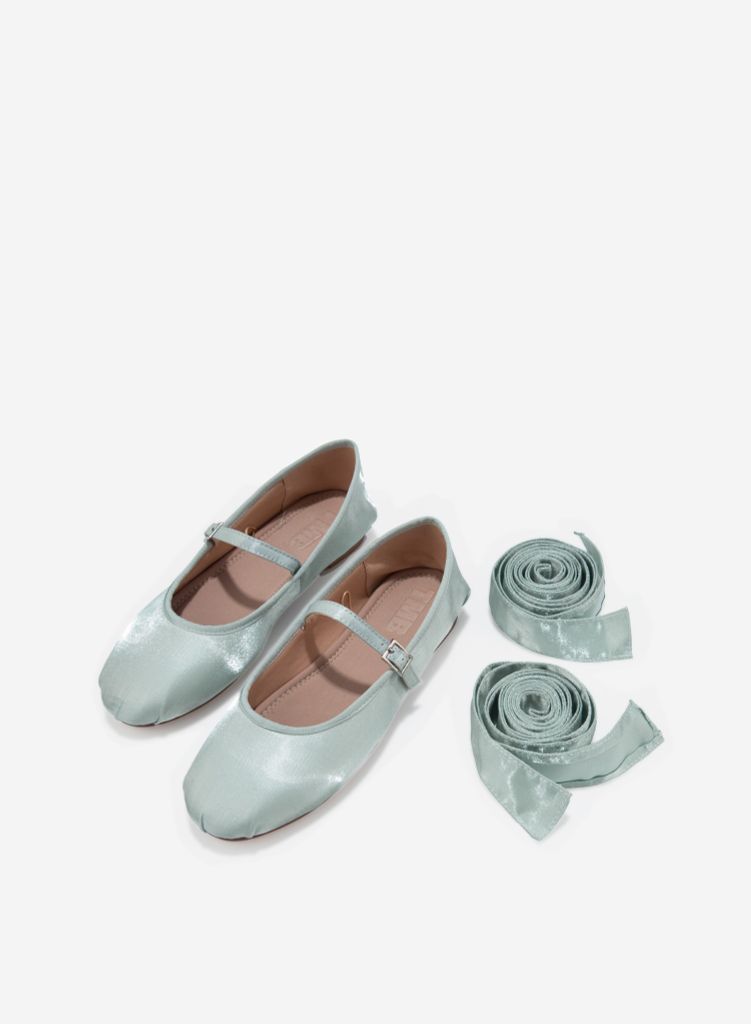 Giày búp bê vải FIORE BALLERINA - BAL 0001 - Màu xanh lá sáng