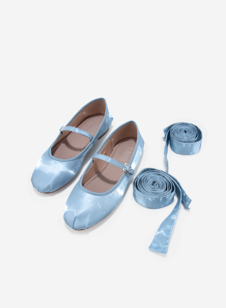 Giày búp bê vải FIORE BALLERINA - BAL 0001 - Màu xanh da trời