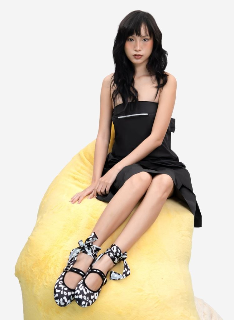 Giày búp bê vải MINETTE BALLERINA - BAL 0004 - Màu da beo