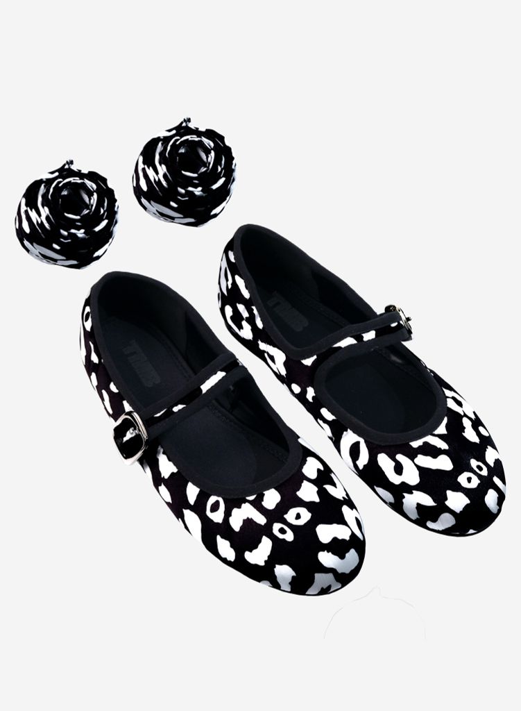 Giày búp bê vải MINETTE BALLERINA - BAL 0004 - Màu da beo