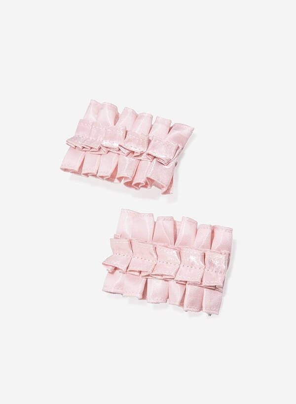 Kẹp quai trang trí BALLERINA RUFFLES CLIP - ACC 0001 - Màu hồng