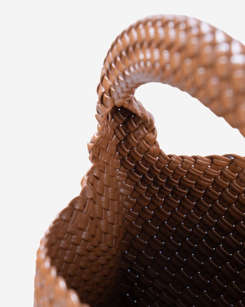 Túi đan đeo vai size lớn LOOM HOBO BAG màu nâu SHO 0006 - TMB of Vascara