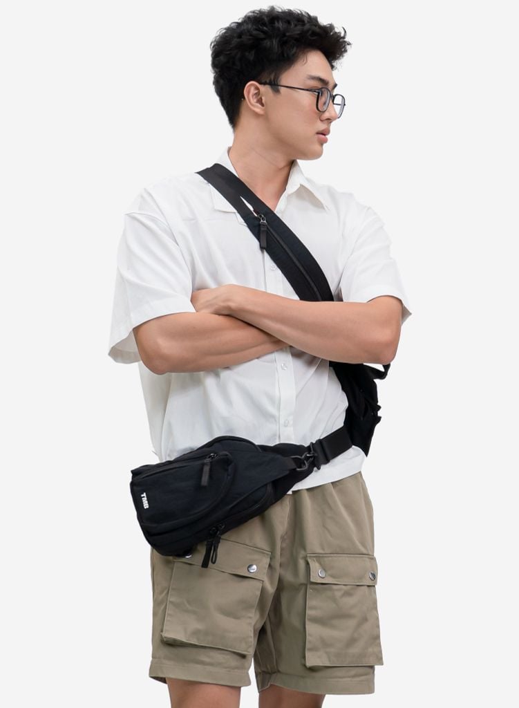 Túi bao tử SLING CROSS BAG - CRO 0003 - Màu đen