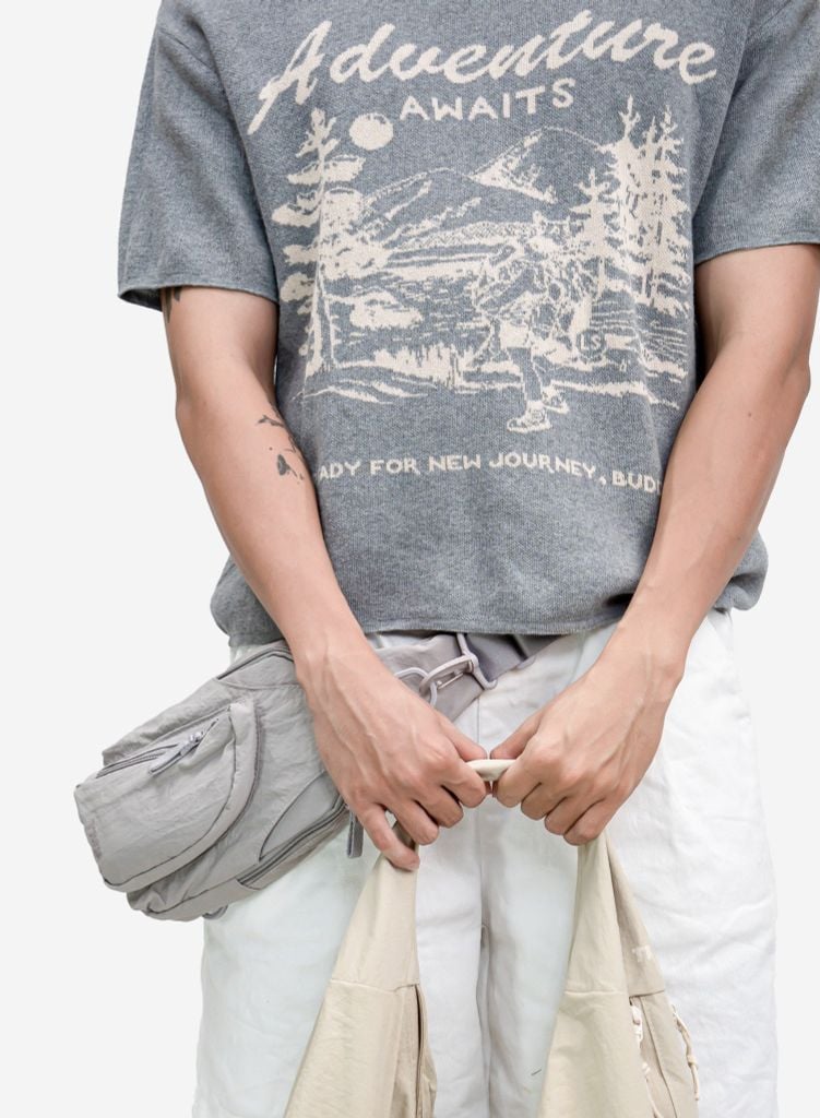 Túi bao tử SLING CROSS BAG - CRO 0003 - Màu xám