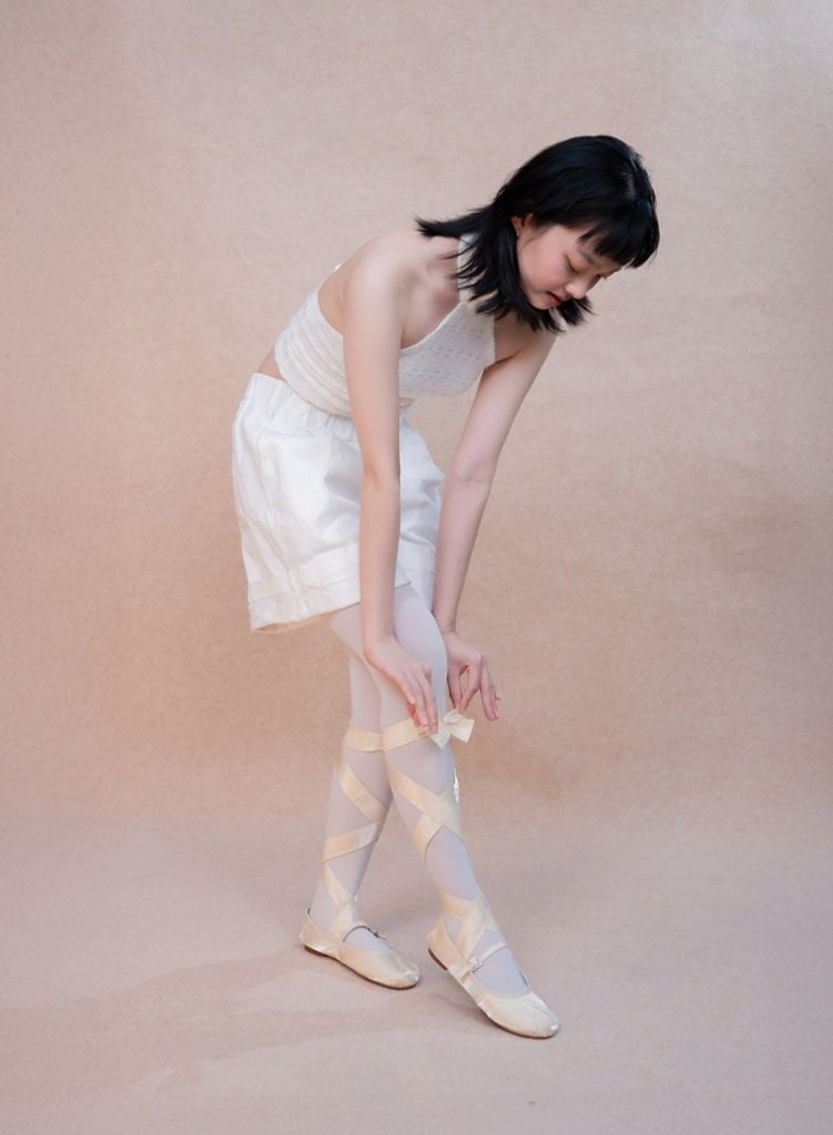 Giày búp bê vải FIORE BALLERINA - BAL 0001 - Màu vàng