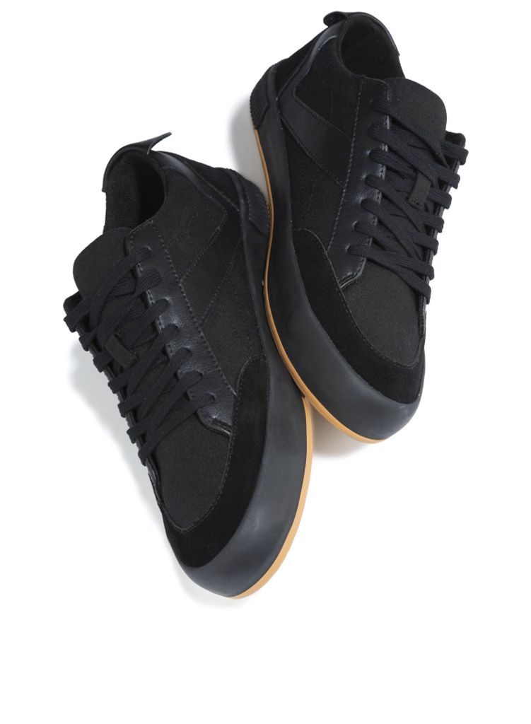 Giày thể thao lưu hóa V SNEAKER - SNK 0001 - Màu đen