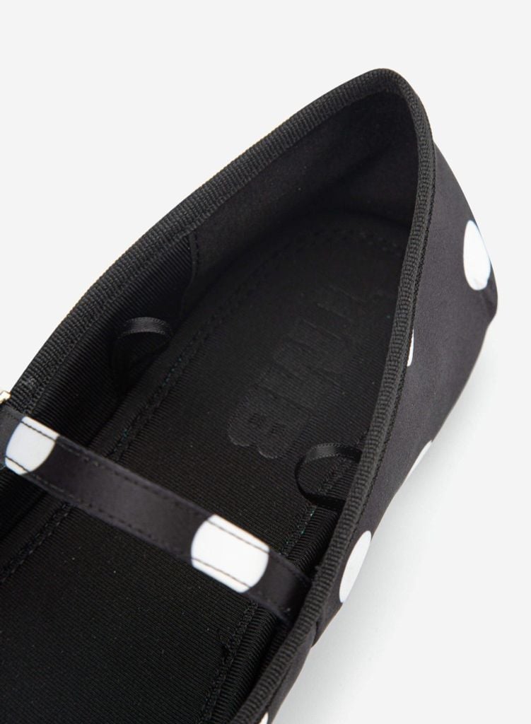 Giày búp bê vải FIORE BALLERINA CHẤM BI TRẮNG - BAL 0002 - Màu chấm bi trắng