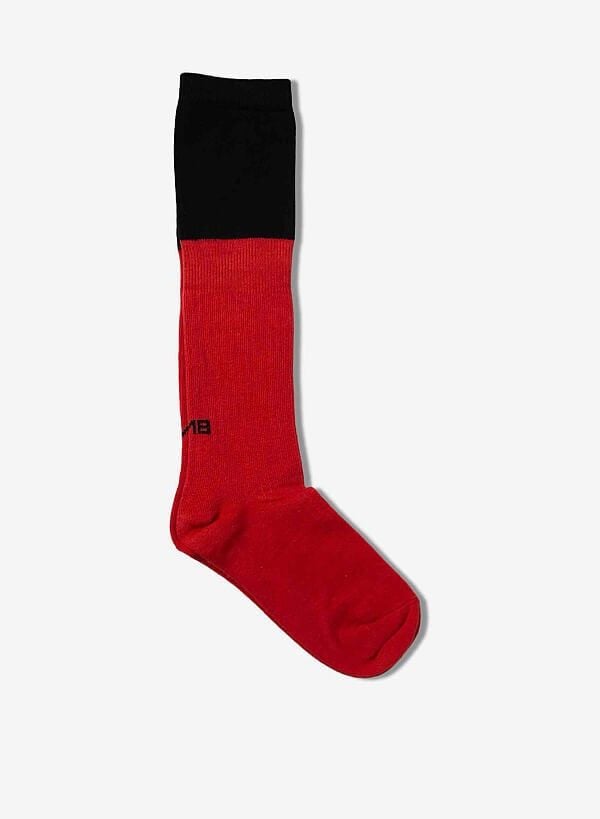 Vớ cổ cao 2 tầng NI SOCKS - SOC 0002 - Màu đỏ