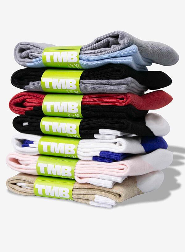 Vớ cổ cao 2 tầng NI SOCKS - SOC 0002 - Màu đen