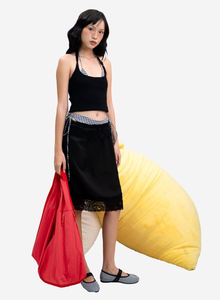 Túi tote size lớn BINDLE TOTE BAG - SHO 0004 - Màu đỏ