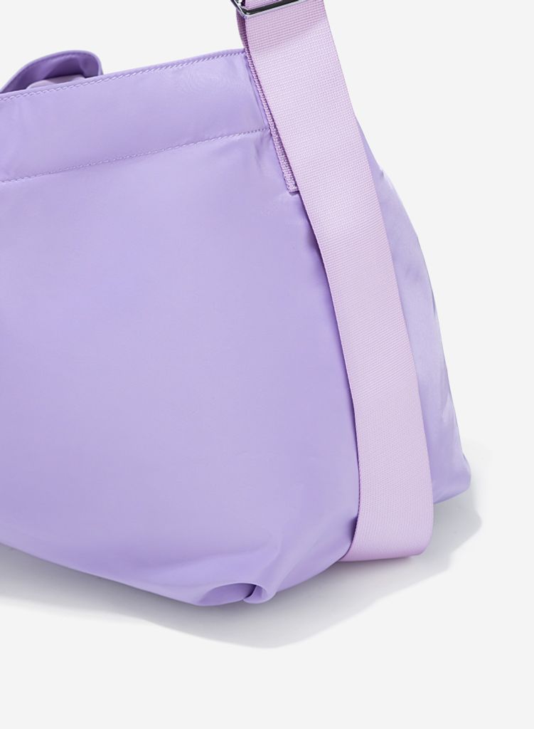 Túi vải đeo chéo dây rút lớn DUMPLING TOTE BAG - TMB 0001 - Màu tím