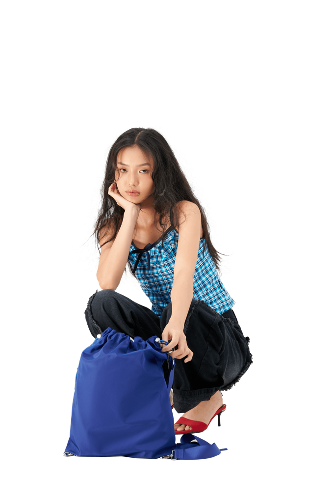 Túi balo dây rút nhỏ AIO BAG - TMB 0003 - Màu xanh dương