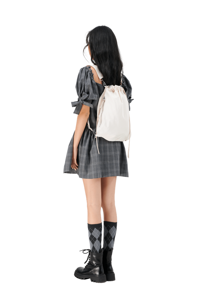 Túi balo dây rút nhỏ AIO BAG - TMB 0003 - Màu kem