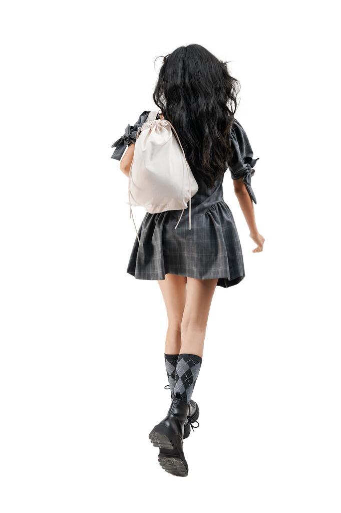 Túi balo dây rút nhỏ AIO BAG - TMB 0003 - Màu kem