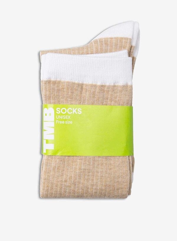 Vớ cổ cao TUX SOCKS - SOC 0001 - Màu be