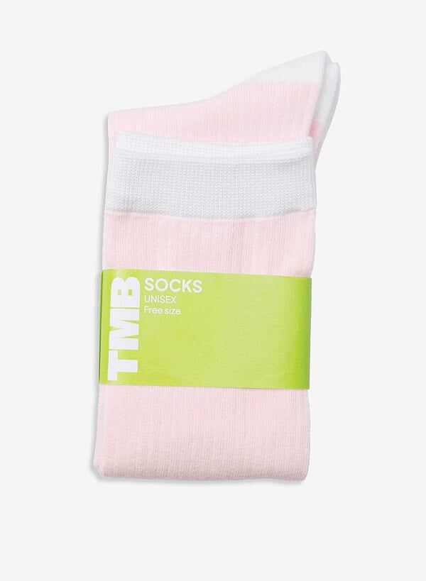 Vớ cổ cao TUX SOCKS - SOC 0001 - Màu hồng