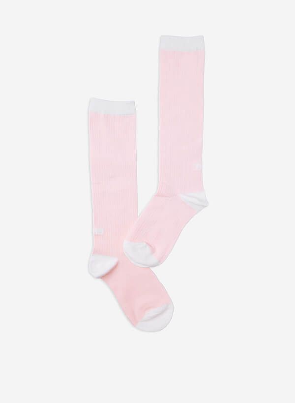 Vớ cổ cao TUX SOCKS - SOC 0001 - Màu hồng