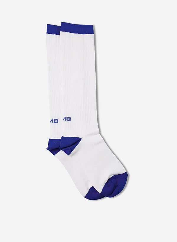 Vớ cổ cao TUX SOCKS - SOC 0001 - Màu trắng