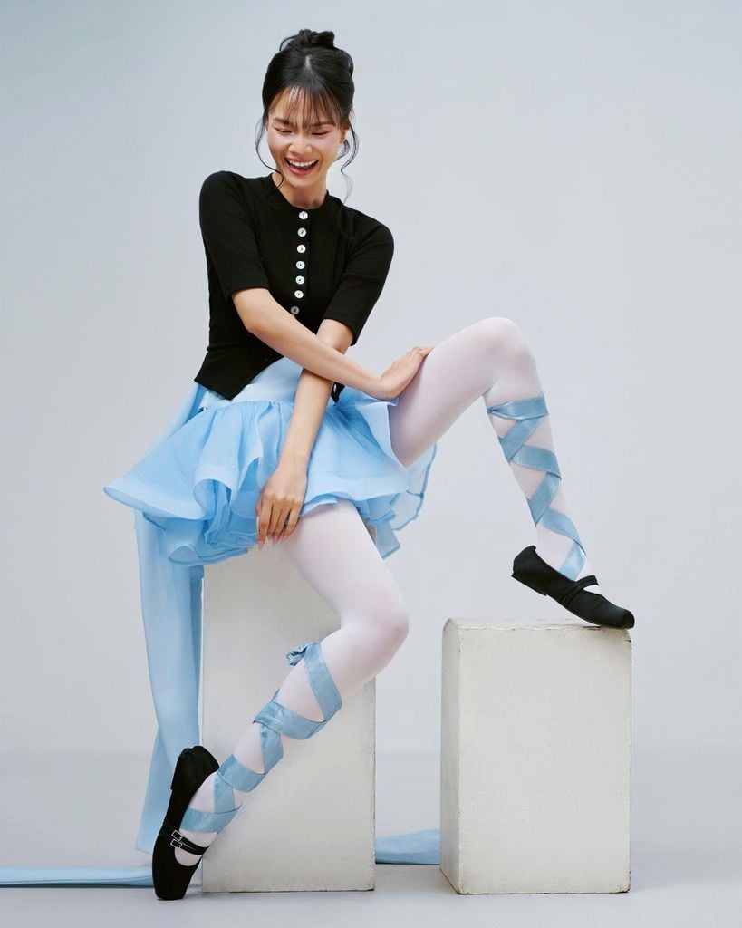 Giày búp bê vải LE CERRÉ BALLERINA màu đen BAL 0007 - TMB of Vascara