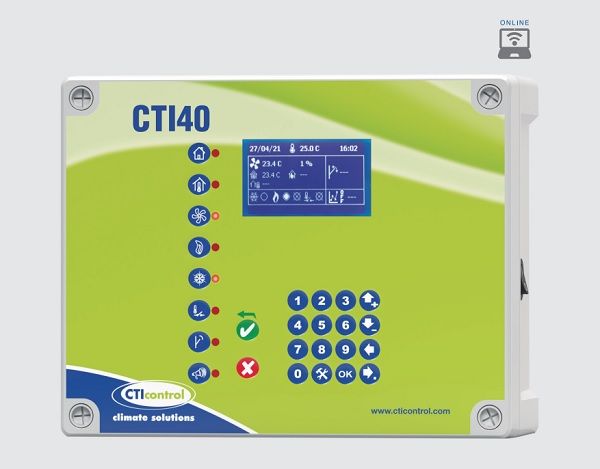 Bộ điều khiển CTI 40, CTI 75 kiểm soát khí hậu trang trại từ xa