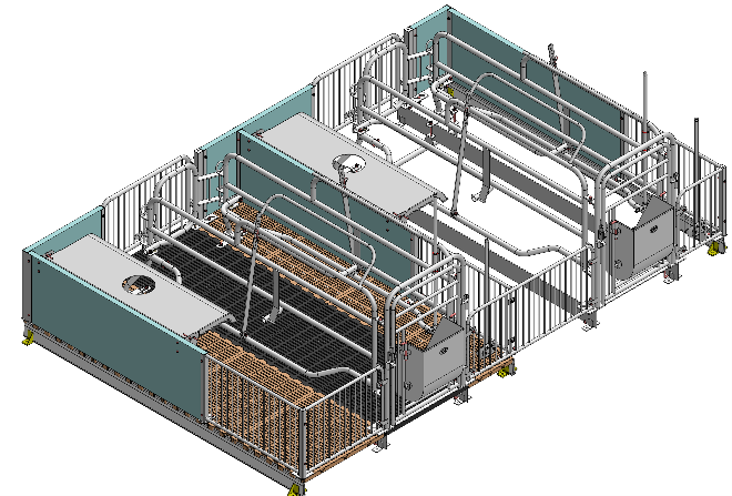Chuồng heo nái đẻ