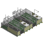 Chuồng heo nái đẻ - Model: KP241224