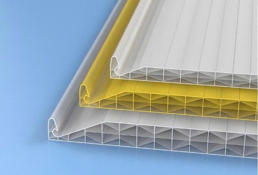  Tấm polycarbonate rỗng làm mái vòm và mặt dựng 