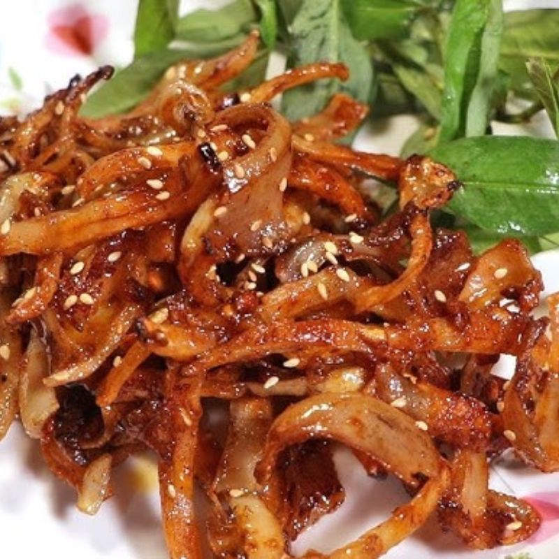  Khô mực cháy tỏi (Dried Squid with Fried Garlic) 