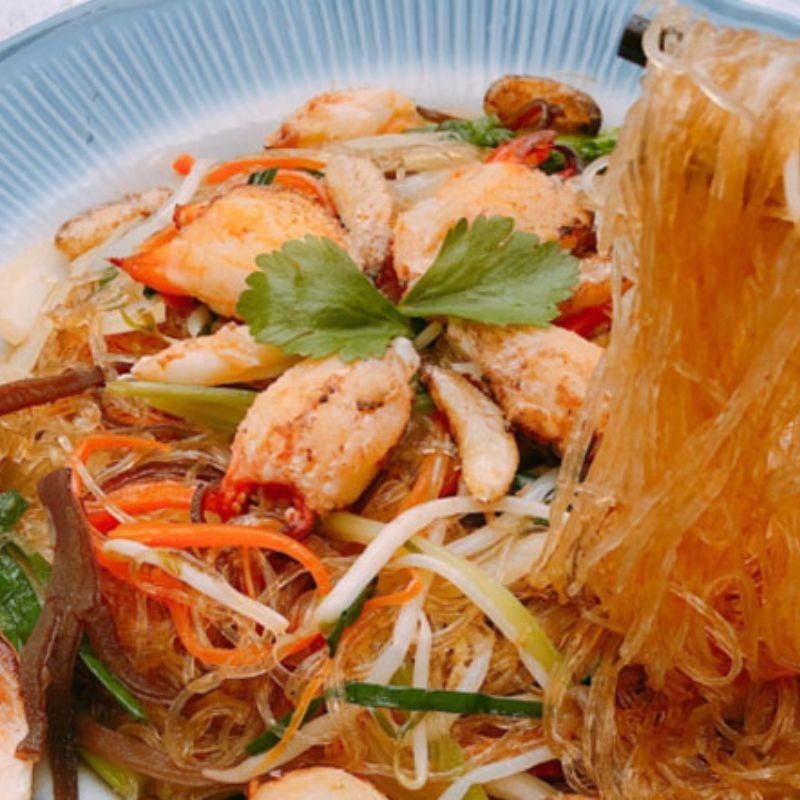  Miến xào cua (Stir-Fried Glass Noodles with Crab) 